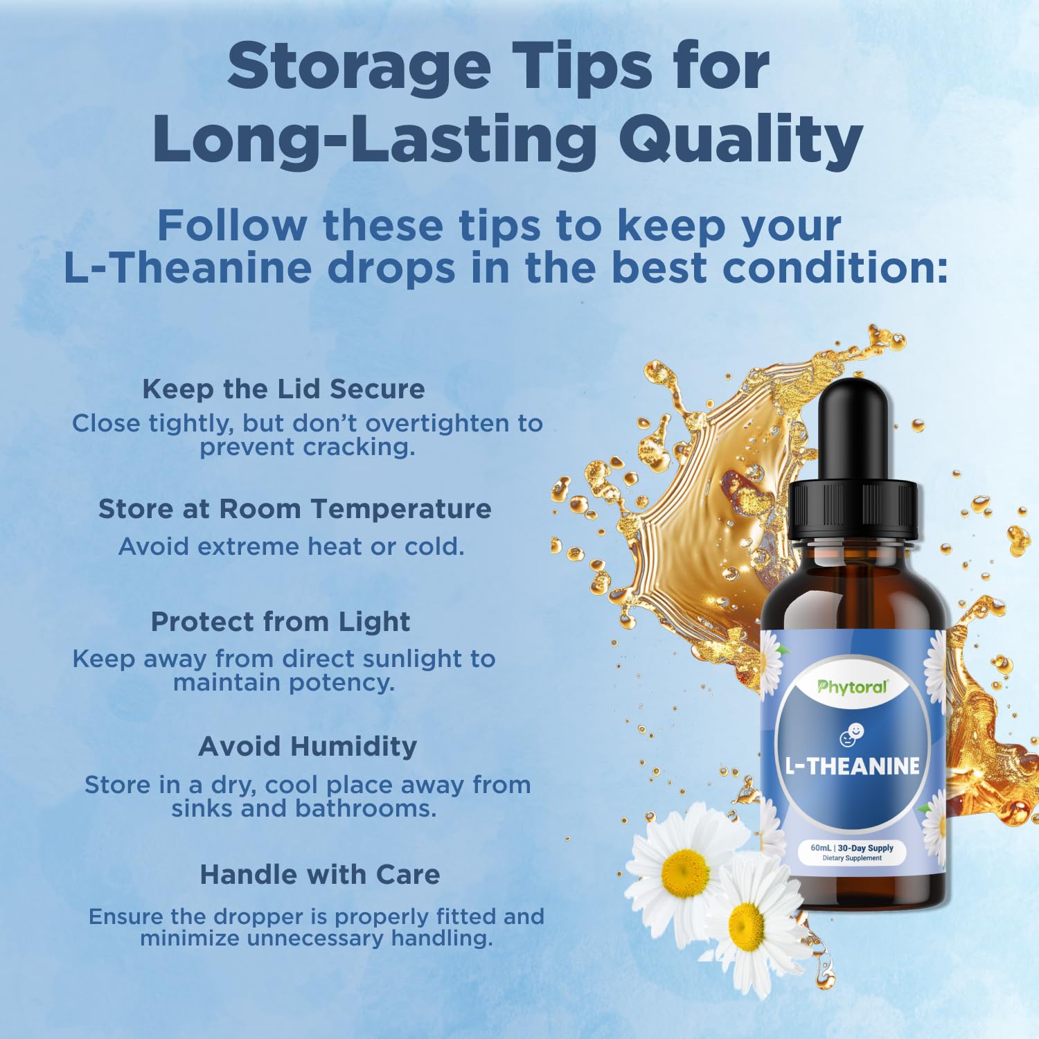 Phytoral L-Theanine Liquid Drops lifestyle scene with child
