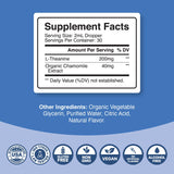 Phytoral L-Theanine Liquid Drops packaging side view