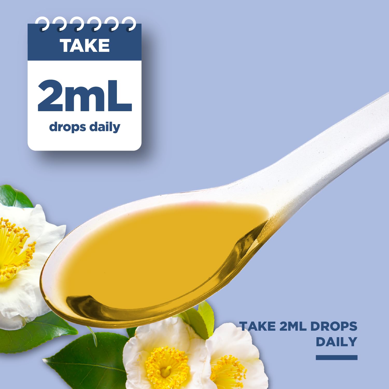 Phytoral L-Theanine Liquid Drops with water glass
