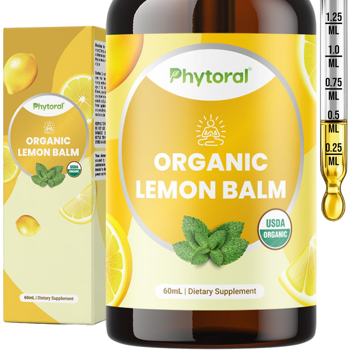 Phytoral Lemon Balm Leaf Extract bottle front view