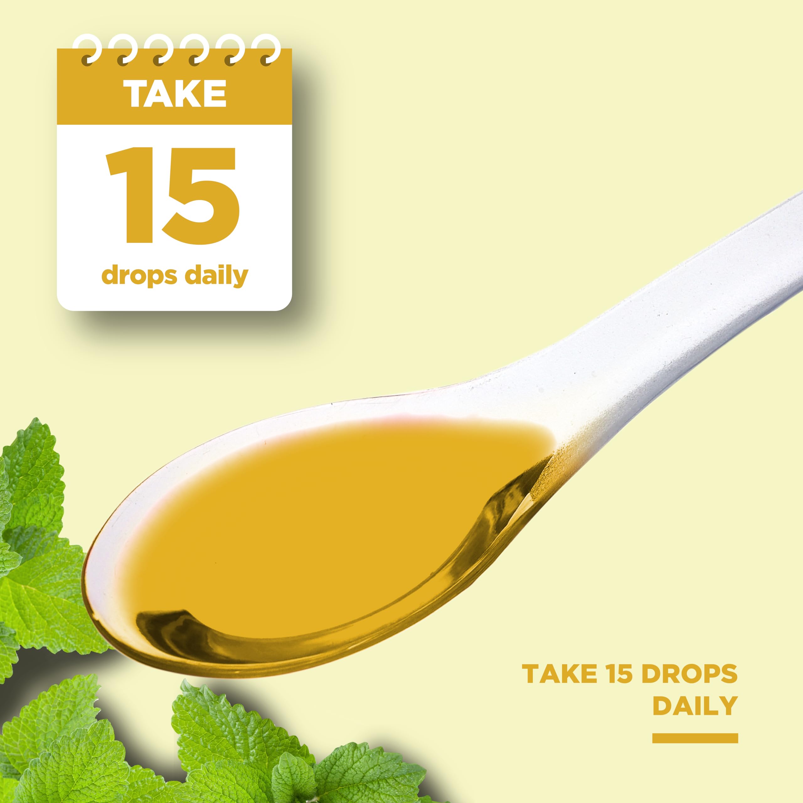 Phytoral Lemon Balm Leaf Extract in a glass with beverage
