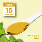 Phytoral Lemon Balm Leaf Extract in a glass with beverage