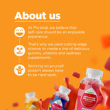 Phytoral Omega-3 Gummies bottle with gummies scattered around