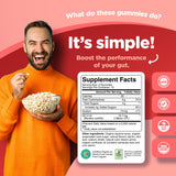 Phytoral Organic Probiotic Gummies back view with ingredient list