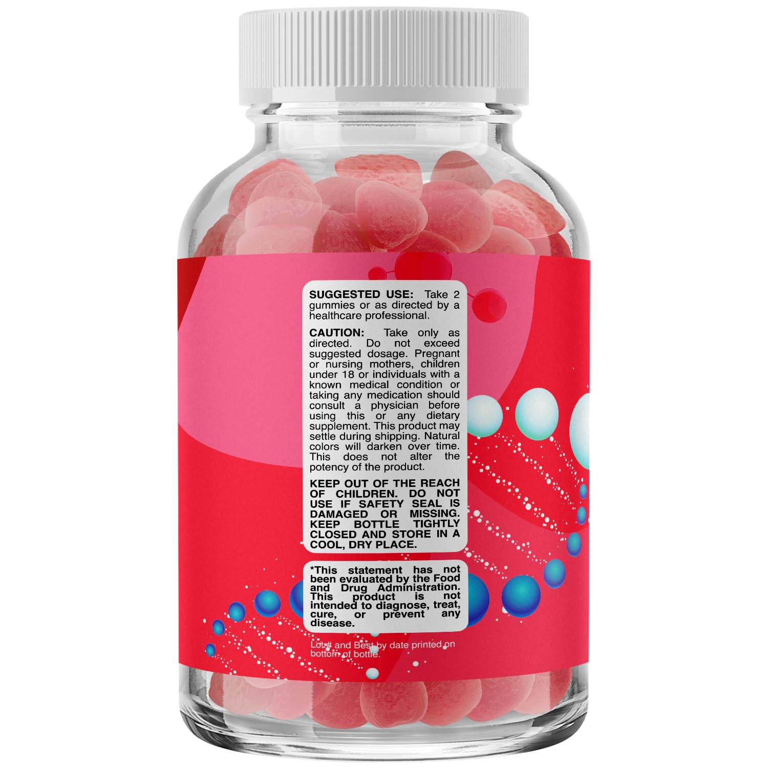 Phytoral Organic Probiotic Gummies side view showing gummy texture
