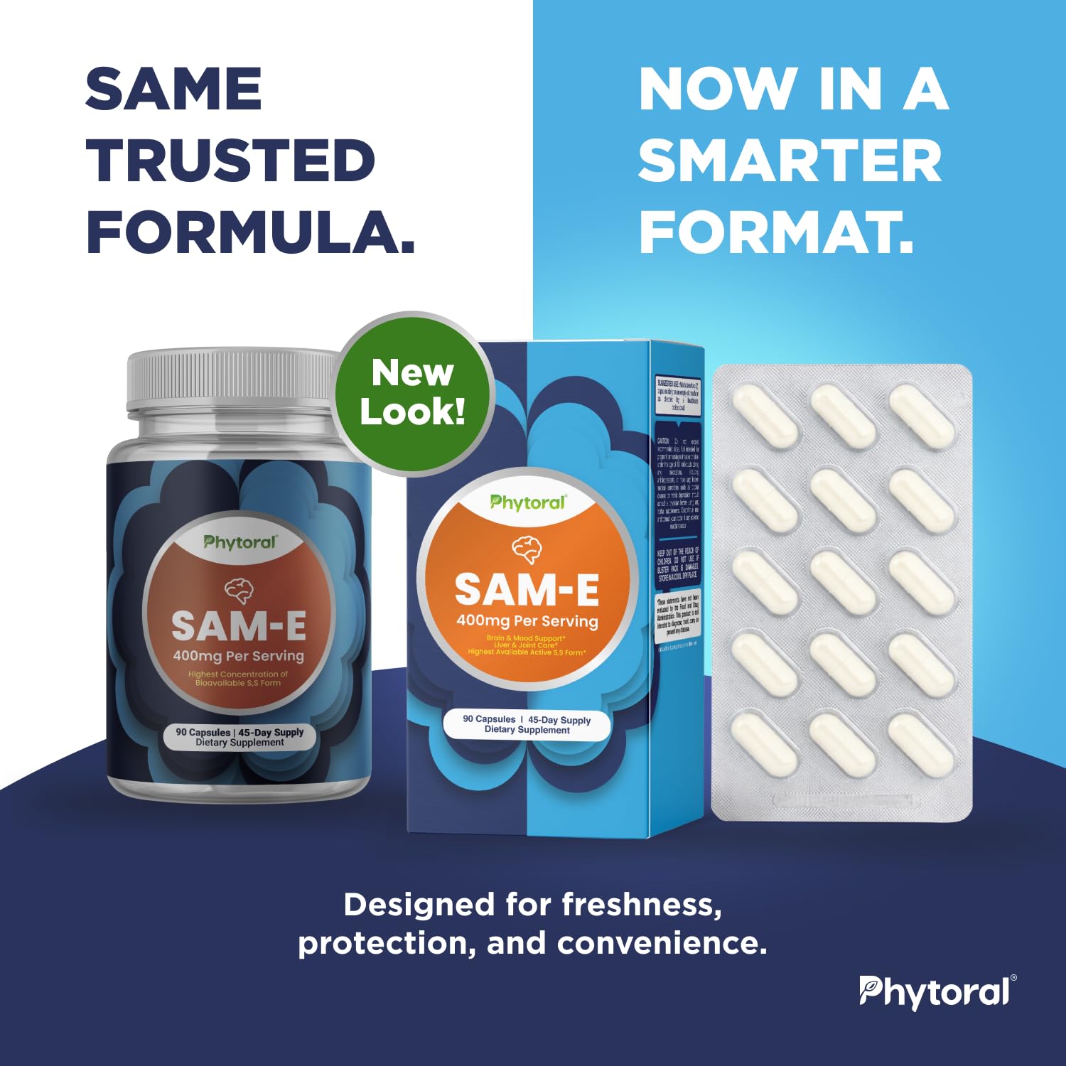 Phytoral SamE 400 Mood & Joint Supplement packaging