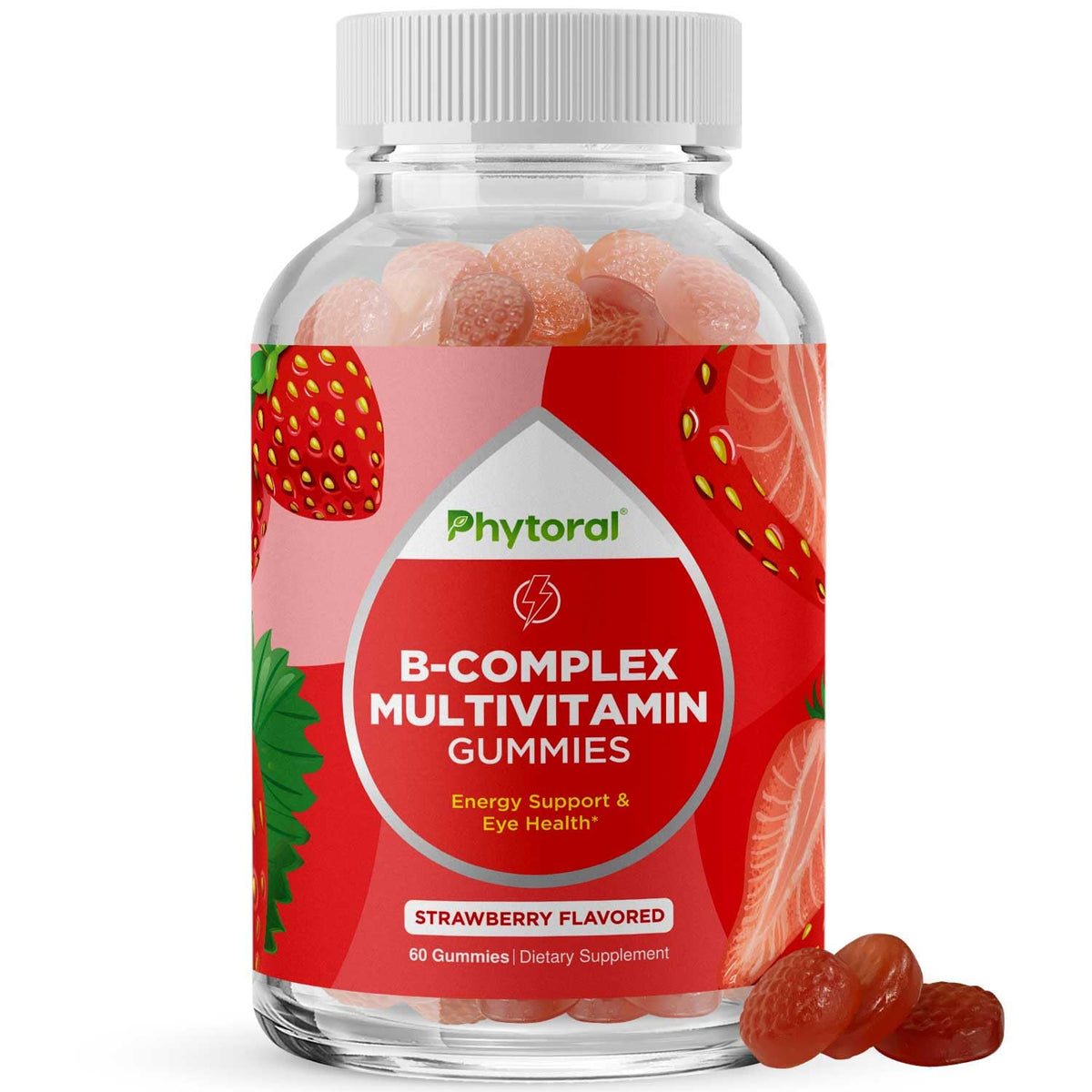 Phytoral Vitamin B Complex Gummies front view with packaging