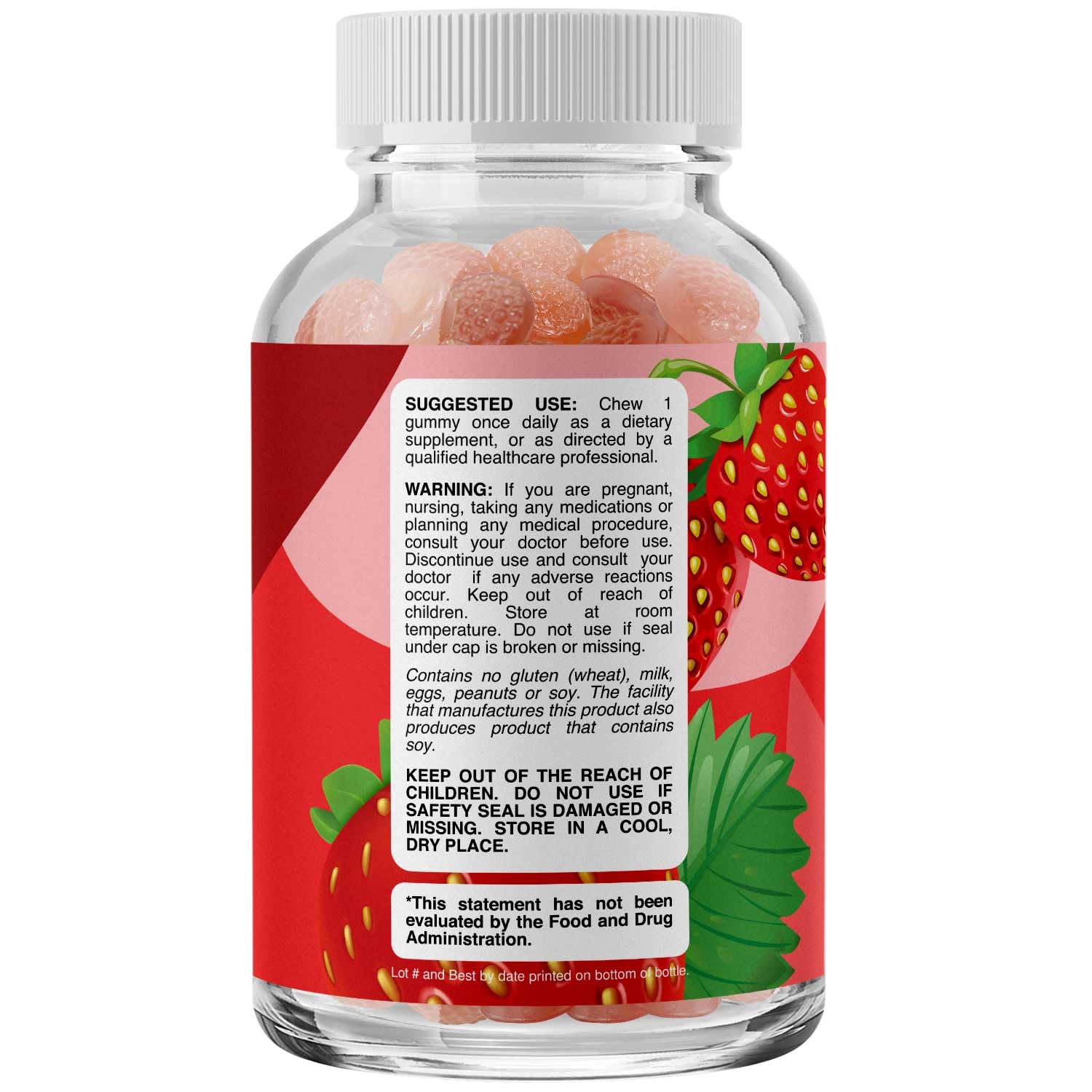Phytoral Vitamin B Complex Gummies side view showing gummy texture