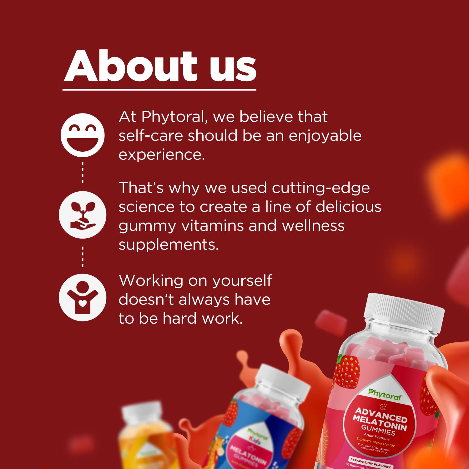 Phytoral Vitamin B12 Gummies on a wooden table