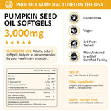 PhytoVital Pumpkin Seed Oil Softgels on a wooden table