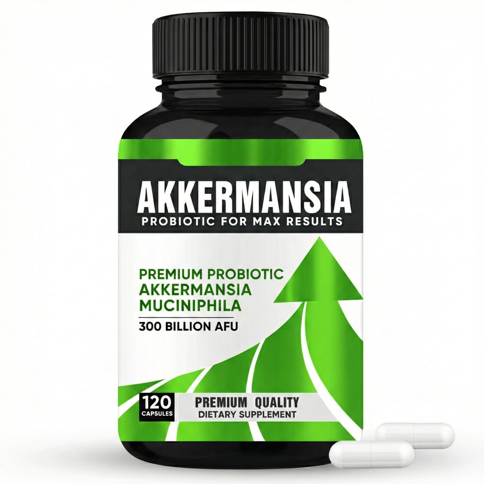 Phyzen Akkermansia Probiotic Capsules 120 count bottle front view
