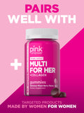 PINK Melatonin Gummies 10mg displayed with other supplements