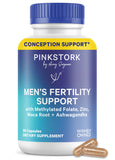 Pink Stork Blue Stork Men's Fertility Support Capsules front view
