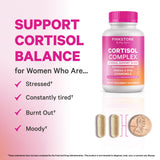 Pink Stork Cortisol Complex capsules in bottle