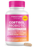 Pink Stork Cortisol Probiotic supplement front view