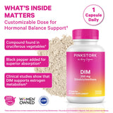 Pink Stork DIM Supplement 200mg 60 Capsules side view