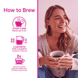 Pink Stork Fertility Bundle with tea and supplement on a table