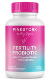 Pink Stork Fertility Probiotic Supplement bottle front view