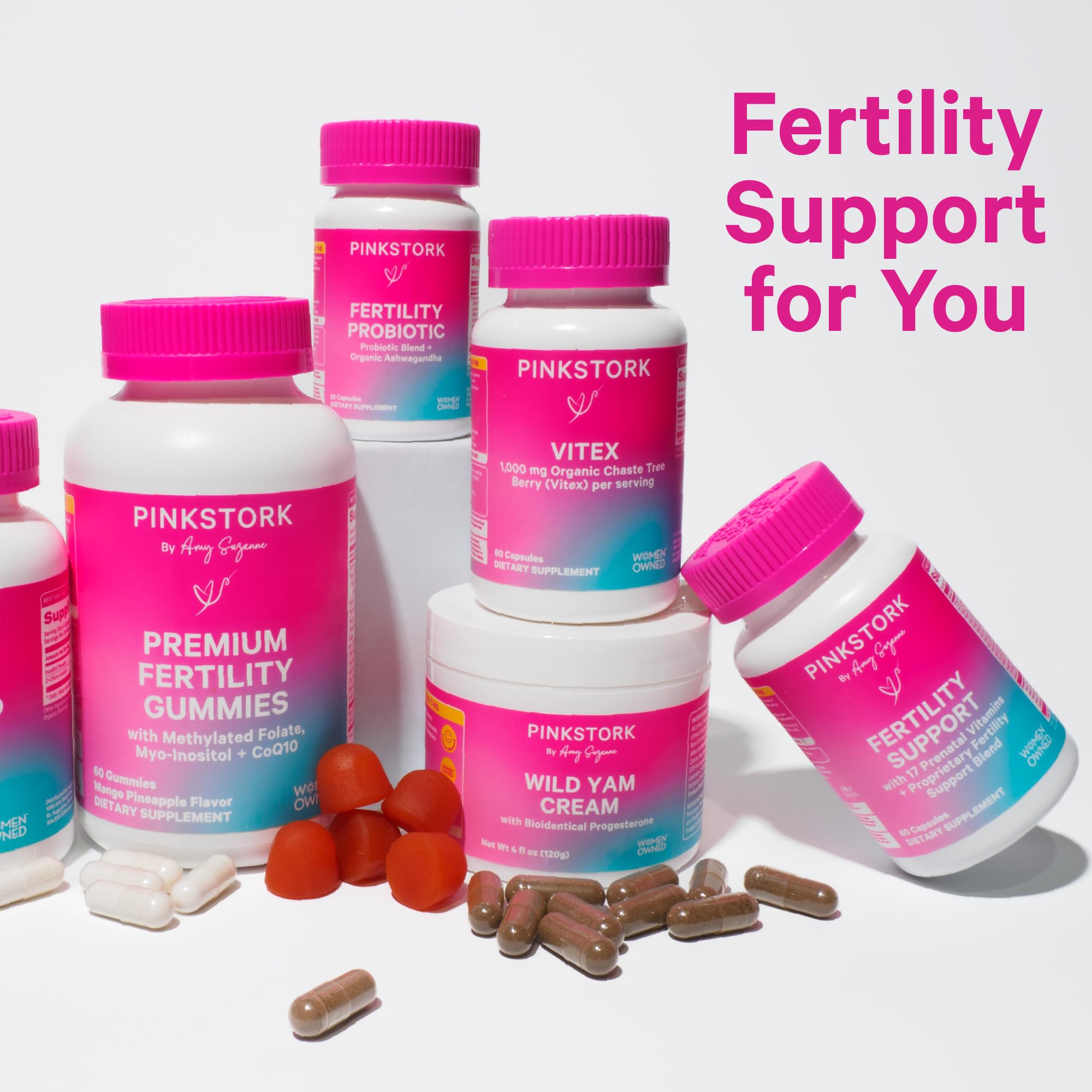 Pink Stork Fertility Probiotic Supplement ingredients list