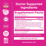 Pink Stork Fertility Probiotic Supplement with packaging