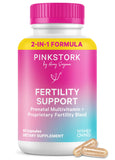Pink Stork Fertility Support 60 capsules front view
