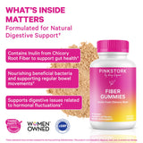 Pink Stork Fiber Gummies packaging side view