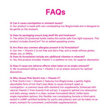 Pink Stork Iron Supplement ingredients list on packaging
