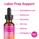 Pink Stork Labor Prep Tincture 2 oz back view