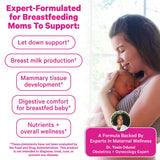 Pink Stork Lactation Support Supplement bottle side view