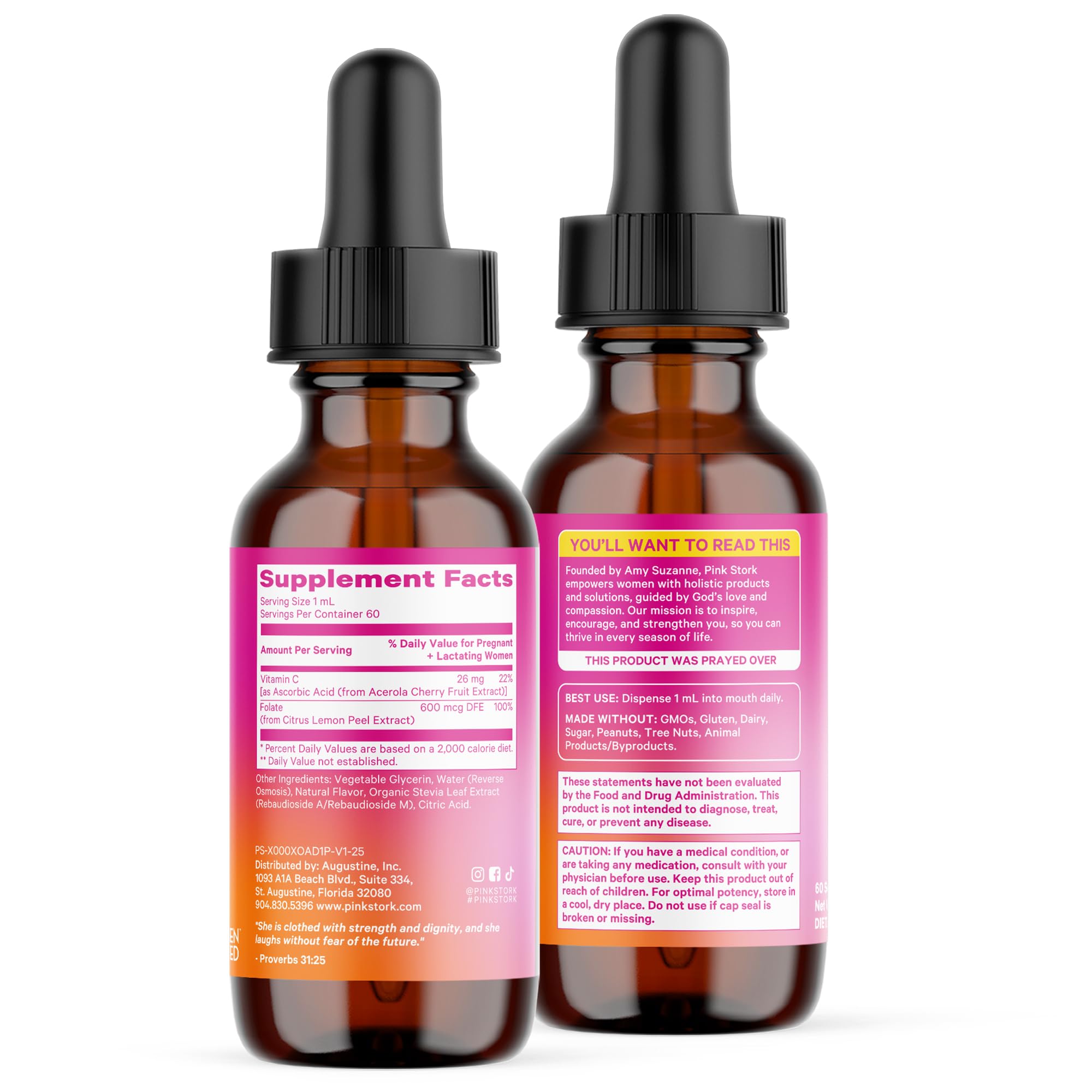 Pink Stork Liquid Folate lifestyle shot