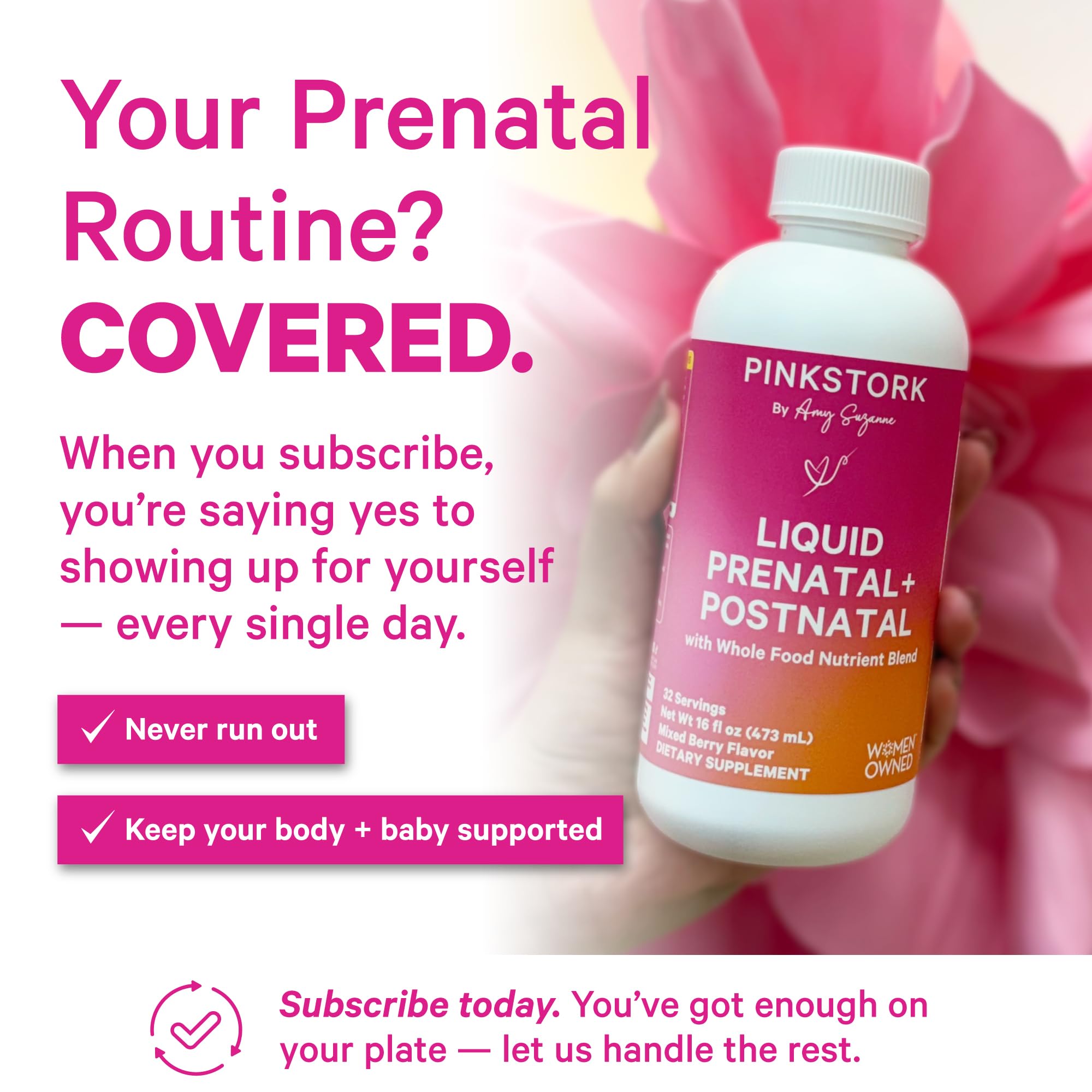 Pink Stork Liquid Prenatal Multivitamin ingredients list