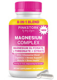 Pink Stork Magnesium Complex 420mg front view of packaging