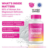 Pink Stork Magnesium Glycinate Capsules bottle side view