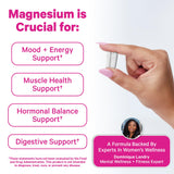 Pink Stork Magnesium Glycinate Capsules bottle with label