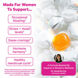 Pink Stork PMS Hard Candy Sweets displayed with peppermint leaves