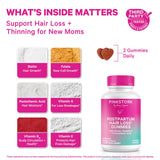 Pink Stork Postpartum Hair use Gummies packaging