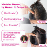 Pink Stork Postpartum Hair use Gummies side view