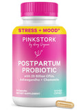 Pink Stork Postpartum Probiotics bottle front view