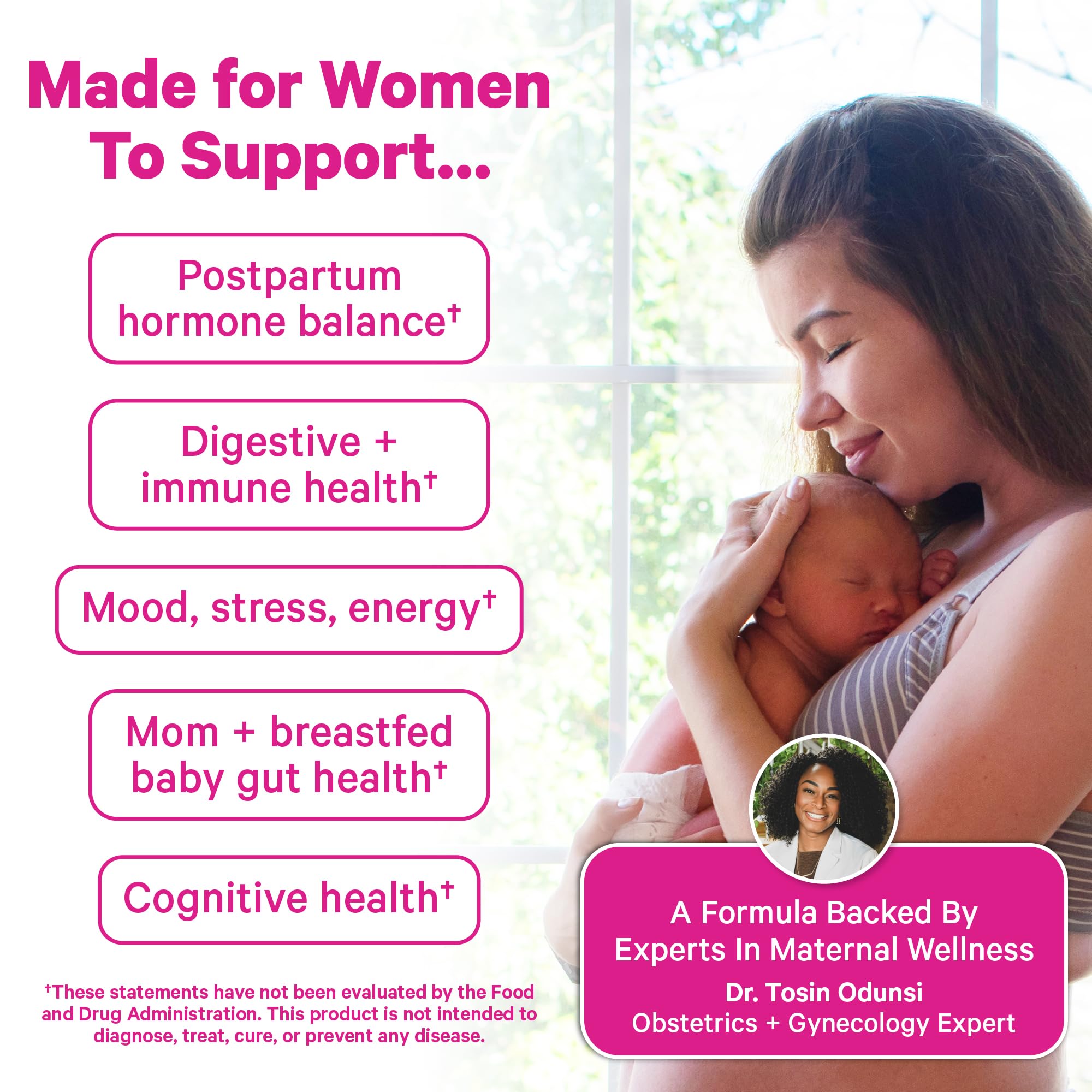 Pink Stork Postpartum Probiotics ingredients list