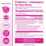 Pink Stork Postpartum Probiotics on a kitchen counter