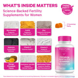 Pink Stork Premium Fertility Gummies 227g packaging