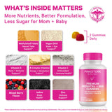 Pink Stork Premium Prenatal Gummies assorted fruit gummies