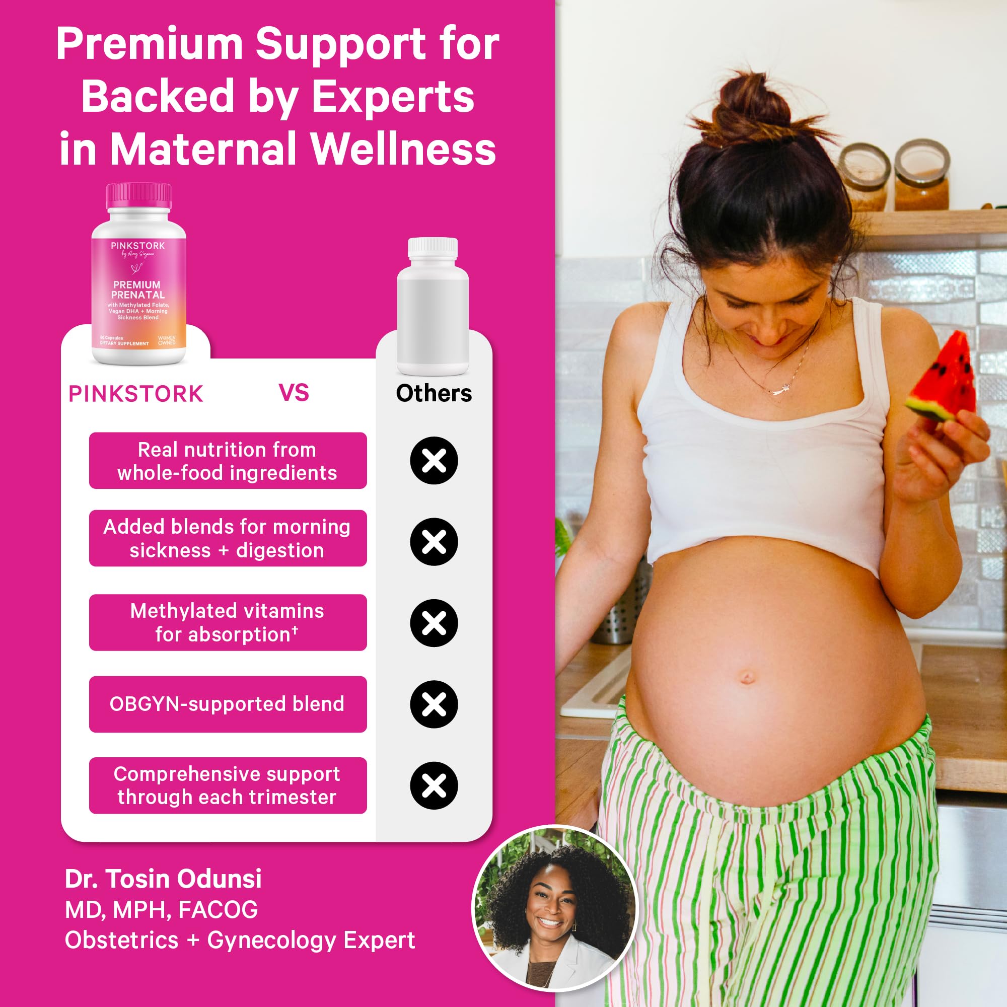 Pink Stork Premium Prenatal Vitamins ingredients list