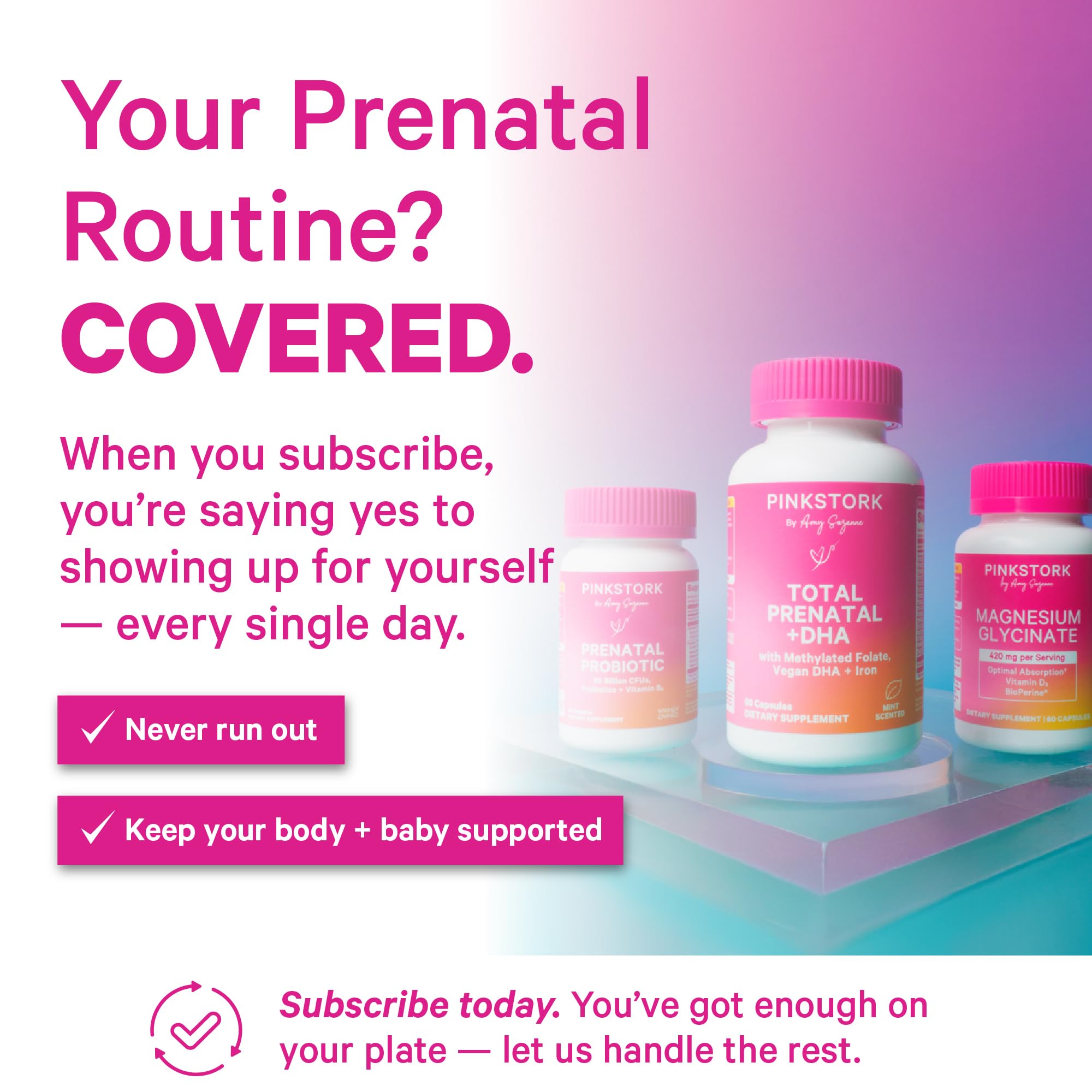 Pink Stork Prenatal Choline ingredients list