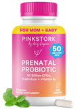 Pink Stork Prenatal Probiotic 30 Capsules front view