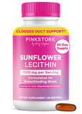 Pink Stork Sunflower Lecithin softgels front view