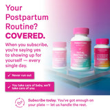 Pink Stork Total Lactation Probiotic Supplement bottle with capsules