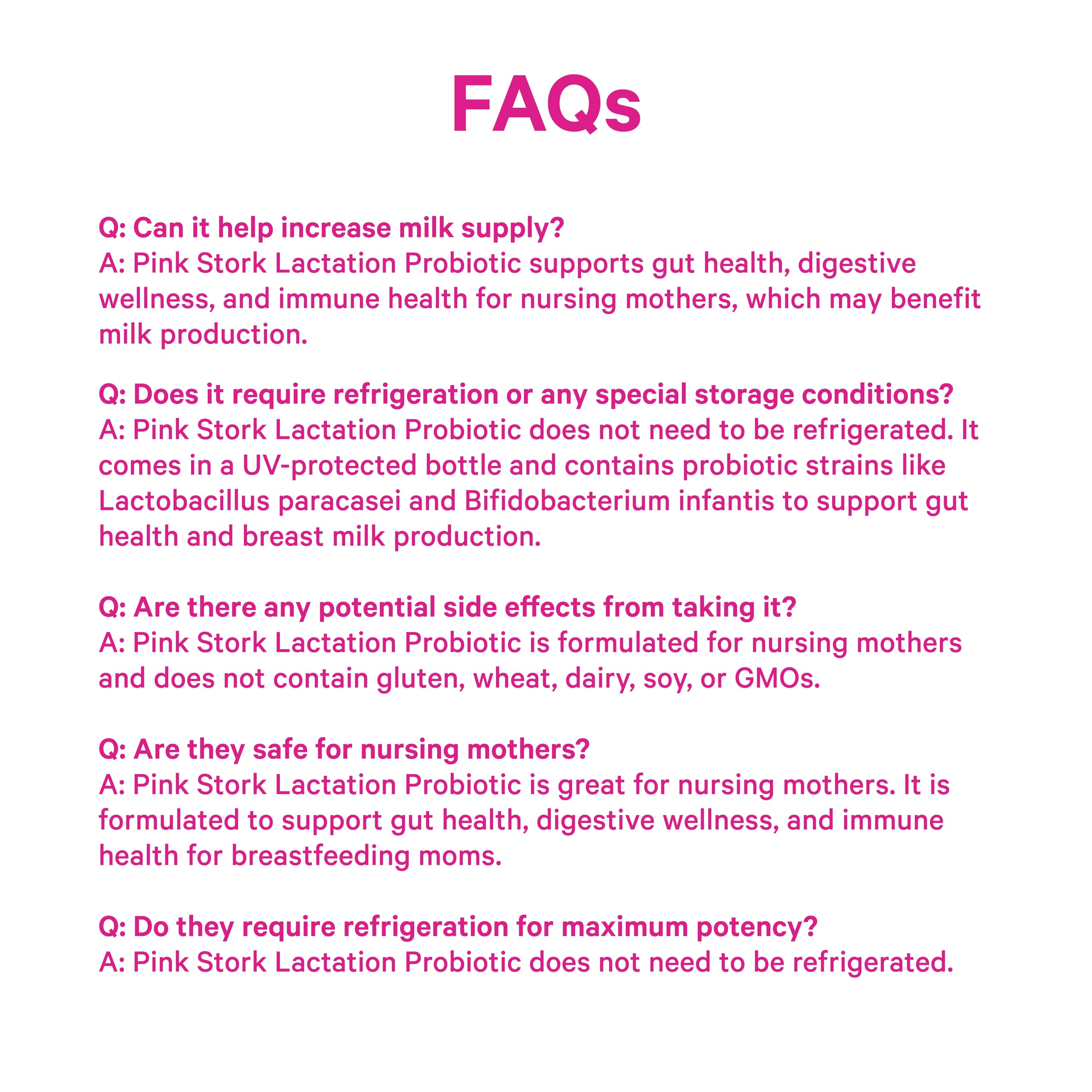 Pink Stork Total Lactation Probiotic Supplement on a kitchen counter