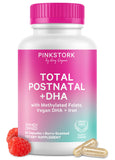 Pink Stork Total Postnatal Multivitamin 60 Capsules front view