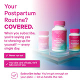 Pink Stork Total Postnatal Multivitamin capsules with heart-shaped ScentCert